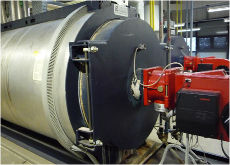 Großraum-Heißwasserkessel, 2 x 2.500 KW