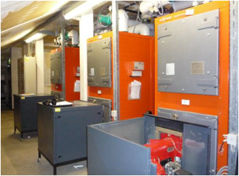 Heizkessel, 3 x 700 KW